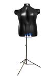 Inflatable Female Torso, Plus Size 2X with MS12 Stand, Black
